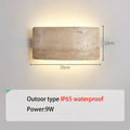 Applique murale — LED wabi-sabi étanche pour jardin et intérieur