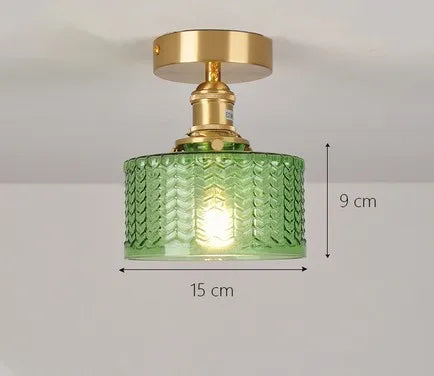 Plafonnier — Moderne en verre pour intérieur et extérieur lumineux