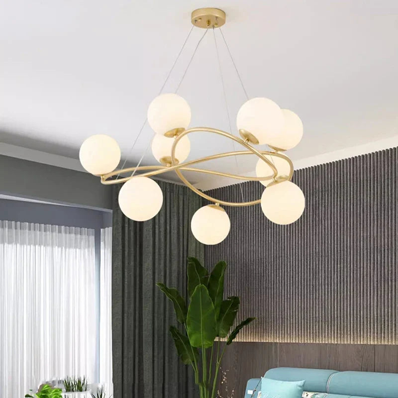Lampe à poser — LED suspendues au design moderne