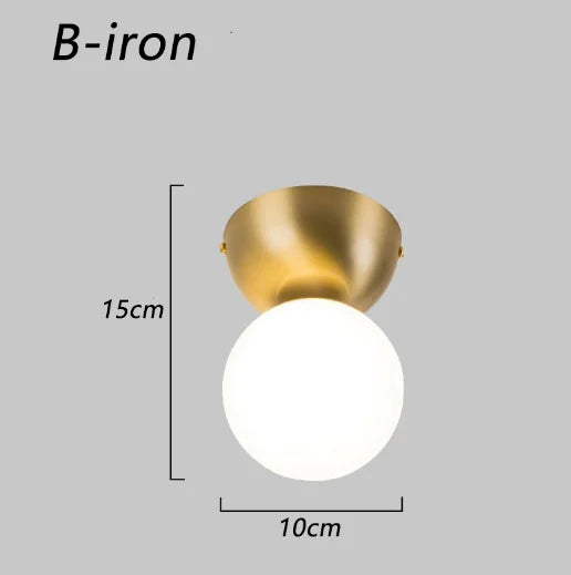 Plafonnier — En laiton éclairage intérieur nordique simple décoratif