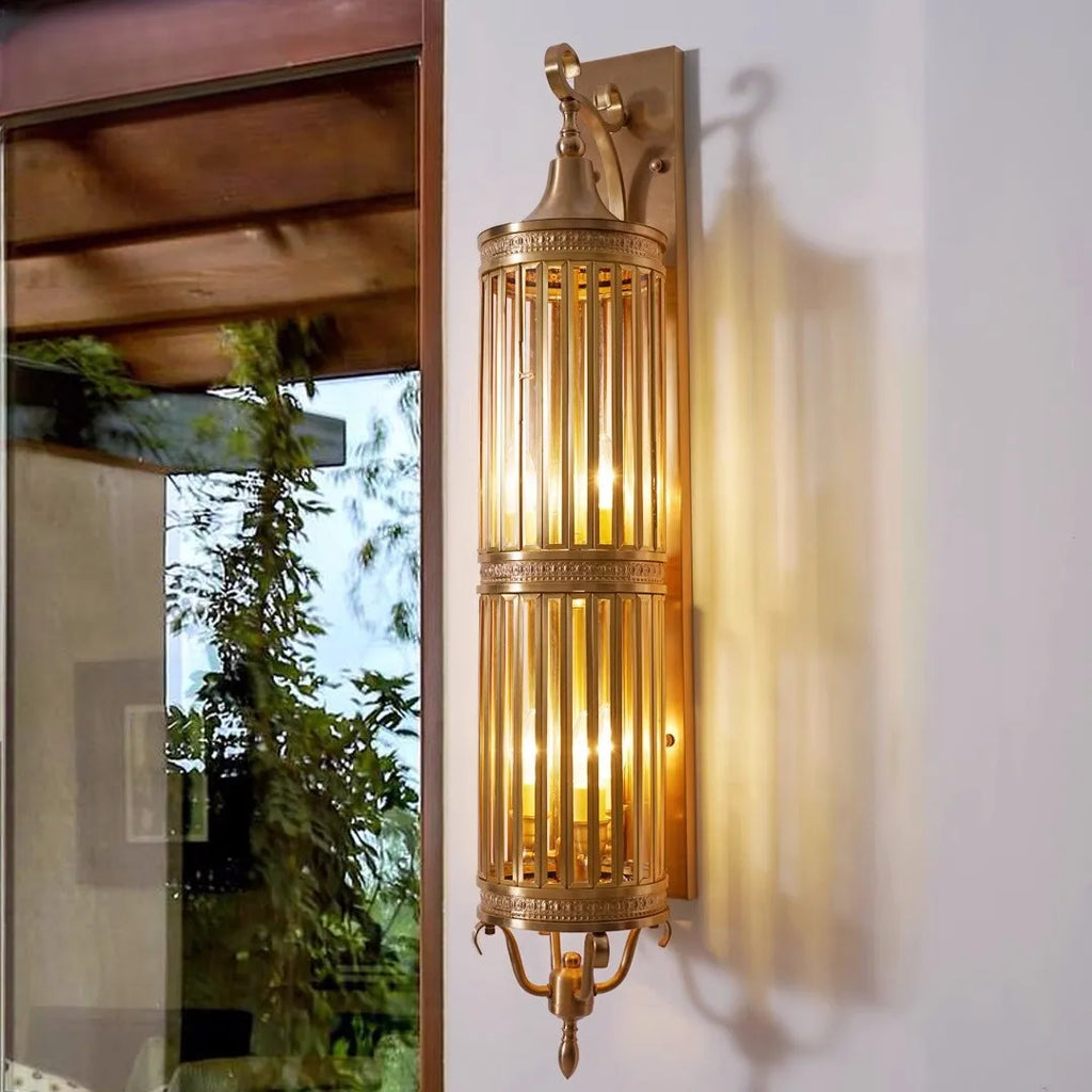 Applique murale — D'extérieur antique en cuivre étanche à LED