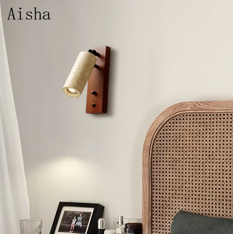 Applique murale vintage wabi-sabi avec interrupteur design intérieur Perrine Silhouette - Esprit Rétro & Atmosphère Accueillante
