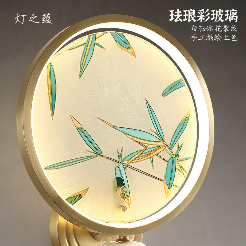Applique murale — Rétro en cuivre émaillé pour éclairage intérieur et extérieur
