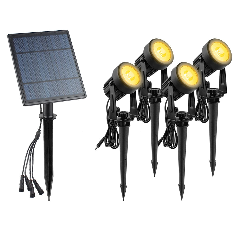 Spot solaire LED de jardin, RVB ou blanc, IP65 – Solerive