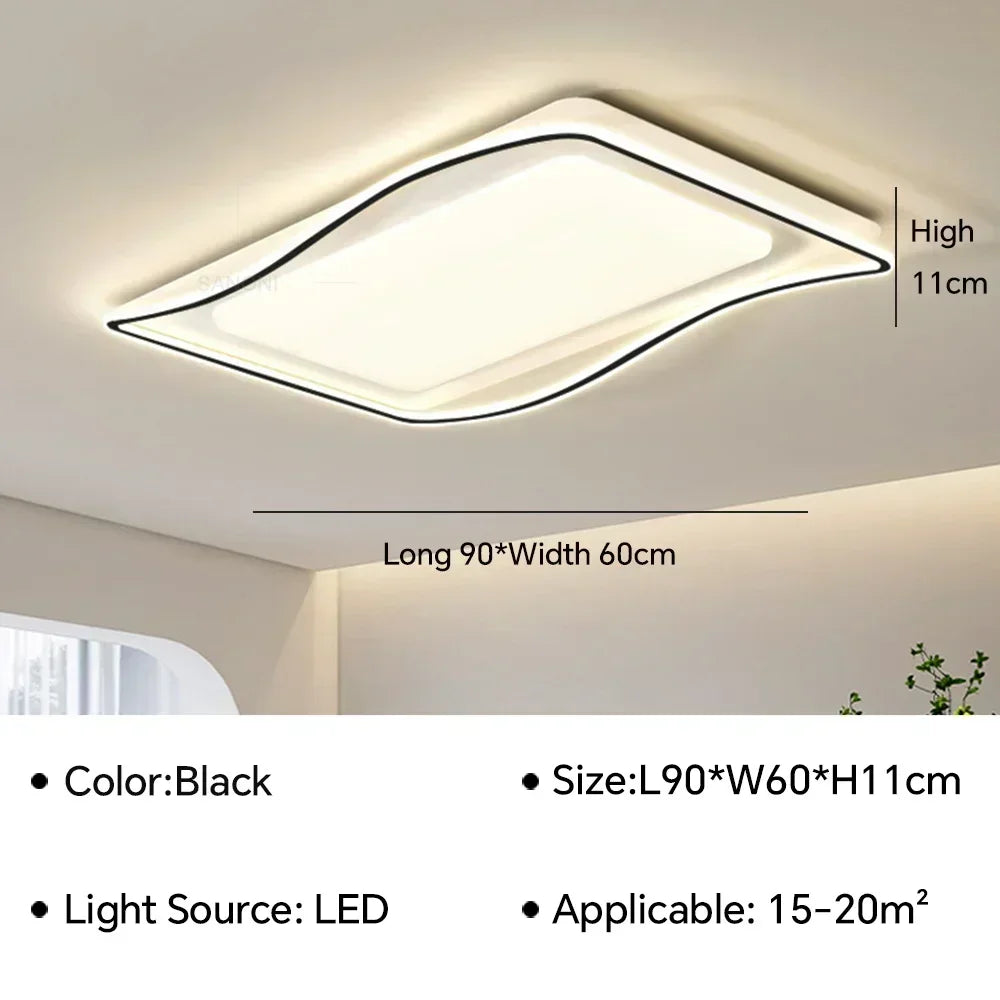 Plafonnier moderne à leds pour éclairage intérieur décoratif Tiphaine Esquisse - Une Note Actuelle dans le Décor