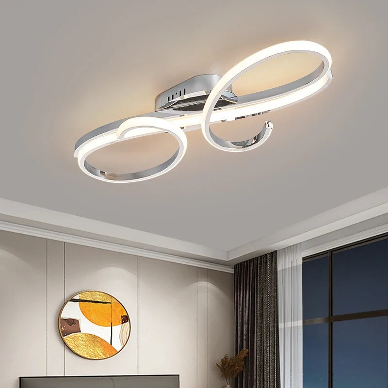 Plafonnier — LED moderne plaqué pour salon chambre couloir Foyer salle d'étude lustres de plafond intérieur maison