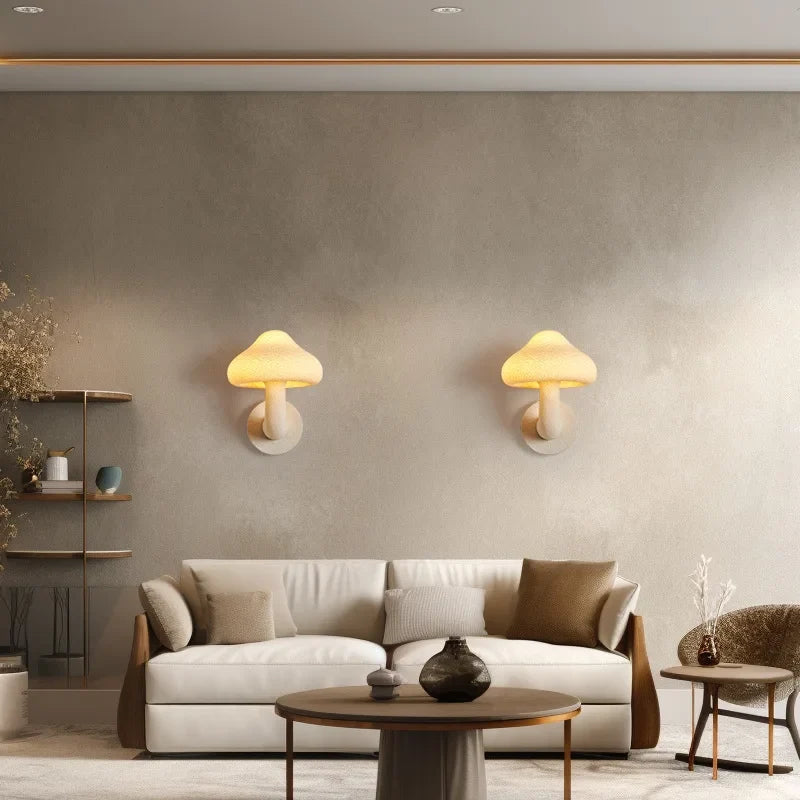 Applique murale — Champignon style crème design nordique intérieur extérieur
