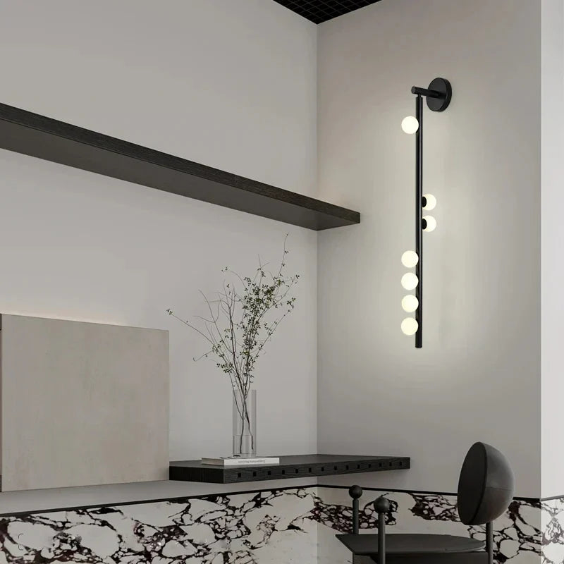 Applique murale — En verre et métal design moderne pour intérieur élégant