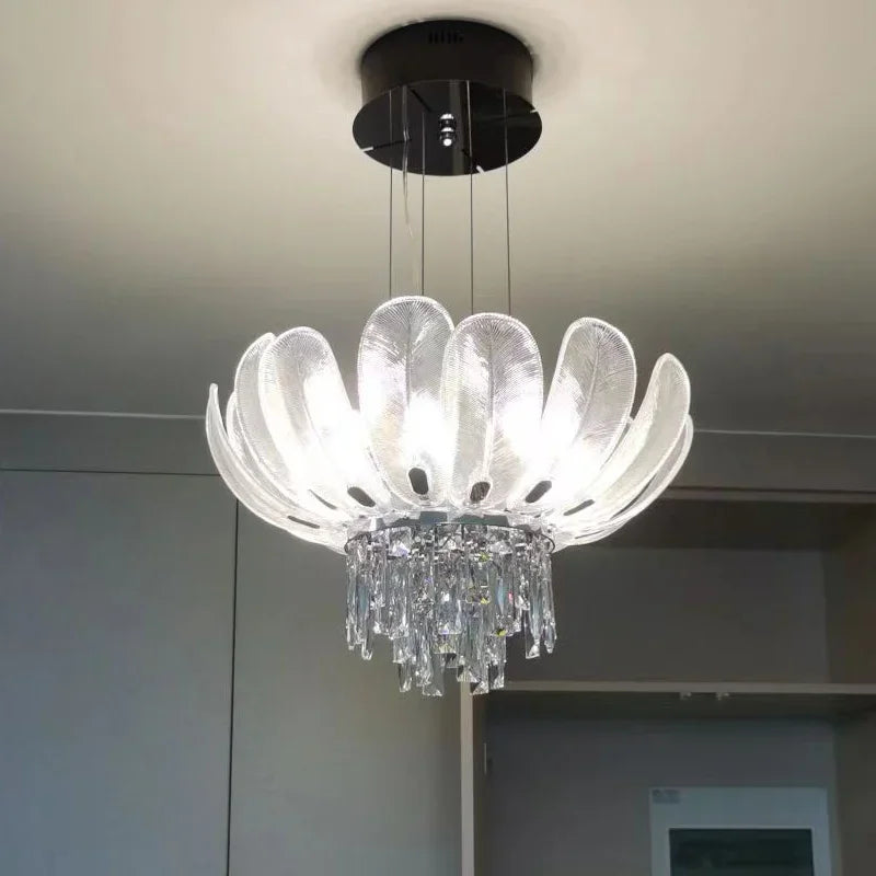 Lustre — En cristal de luxe pour décoration intérieure