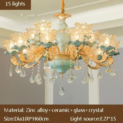Lustre — Sol duplex style européen céramique