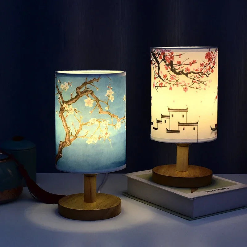 Lampe à poser — Japonaise en Tissu