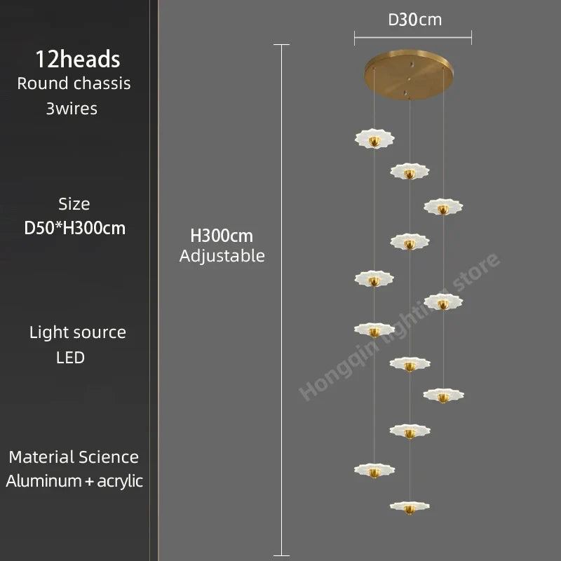 Lustre — Moderne à LED pour espaces intérieurs élégants et contemporains
