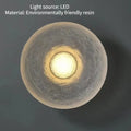 lampe circulaire design pour intérieur moderne en résine transparente