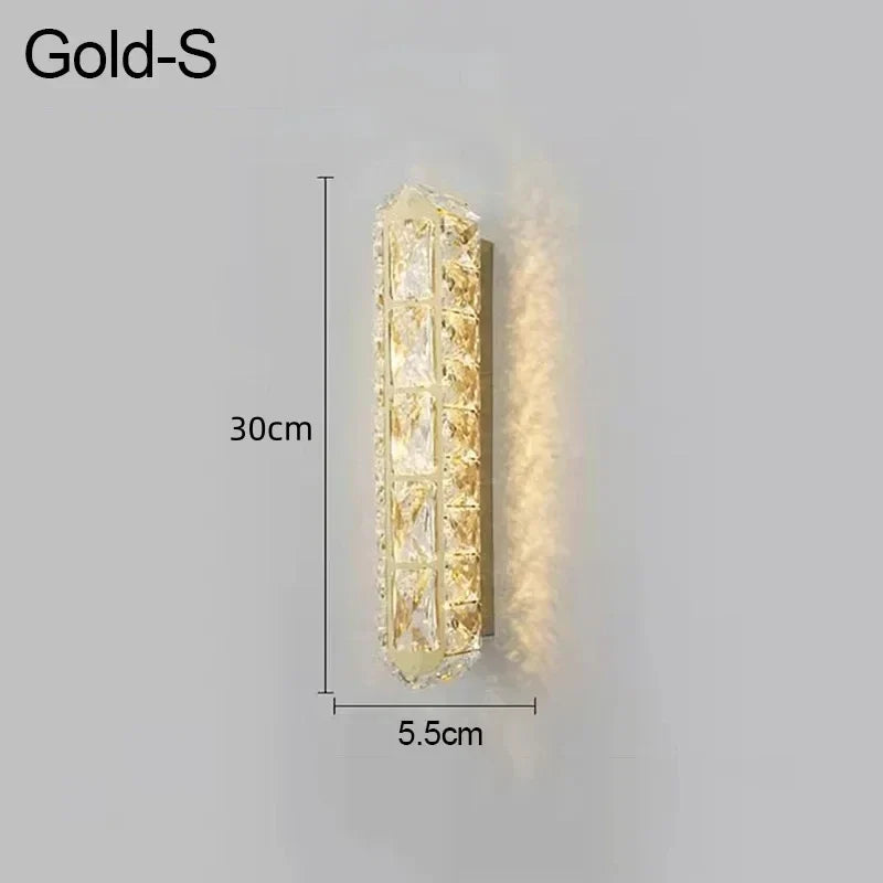 Applique murale — LED ovale en cristal pour décoration intérieure