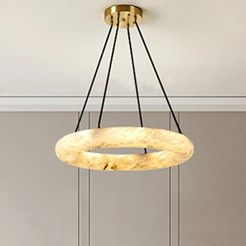 Lustre — En marbre naturel espagnol pour hôtel luxueux