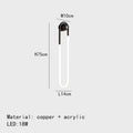Applique murale — LED moderne forme ellipse pour décoration intérieure