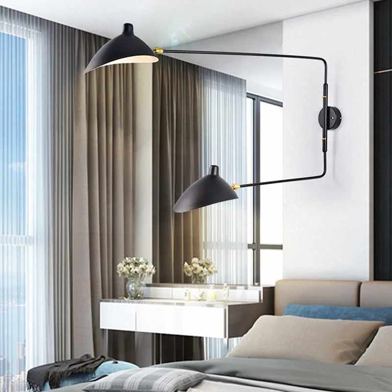 Applique murale — Design moderne rotative pour décoration intérieure