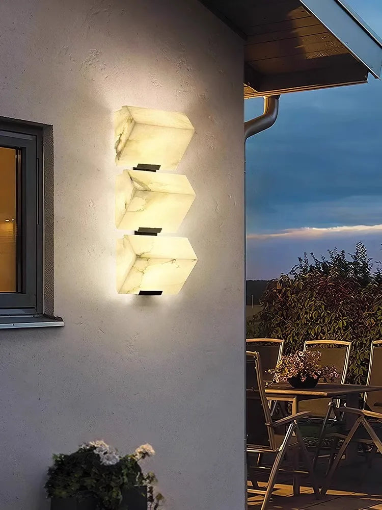 Applique murale — LED étanche pour intérieur et extérieur géométrique