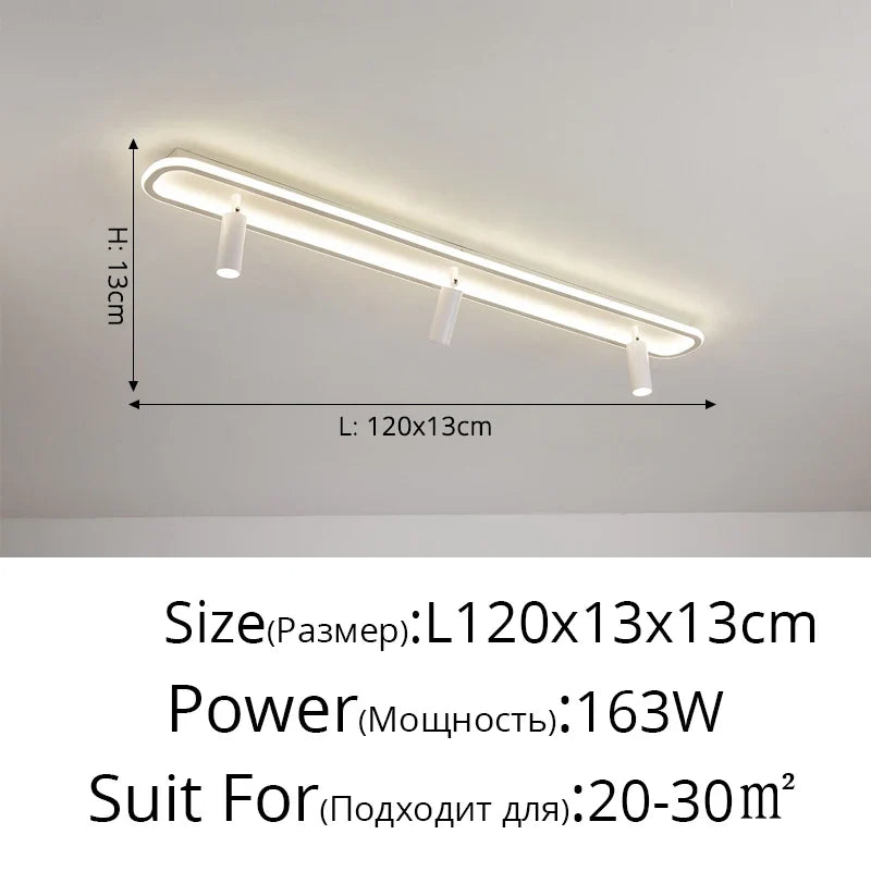 Spot éclairage led intérieur déco minimaliste moderne pour lustre Albane Silhouette - Lignes Épurées & Atmosphère Sereine