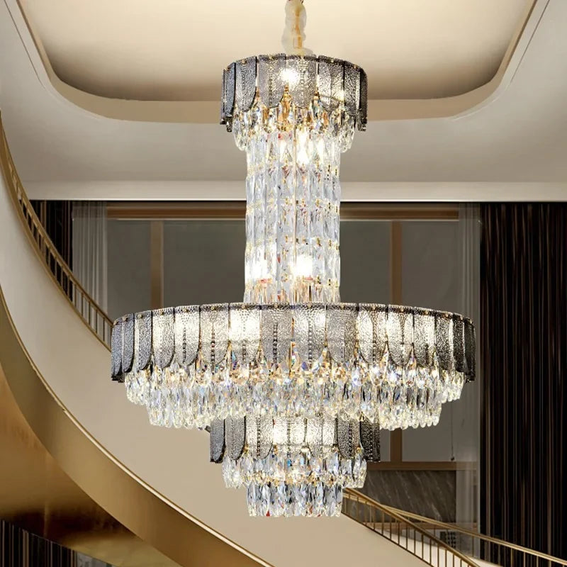 Lustre — En cristal de luxe pour hôtel et villa