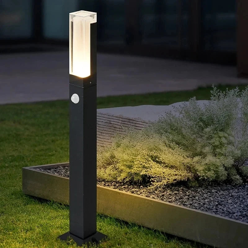 Borne lumineuse extérieure LED 15 W avec détecteur en option pour jardin – Alléane