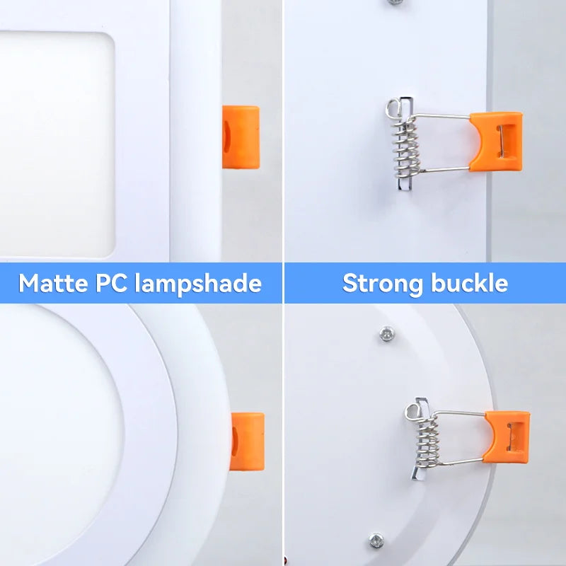 Plafonnier encastré à led lumière froide design moderne pour intérieur Nora Nocturne - Esprit Contemporain & Décor Élégant