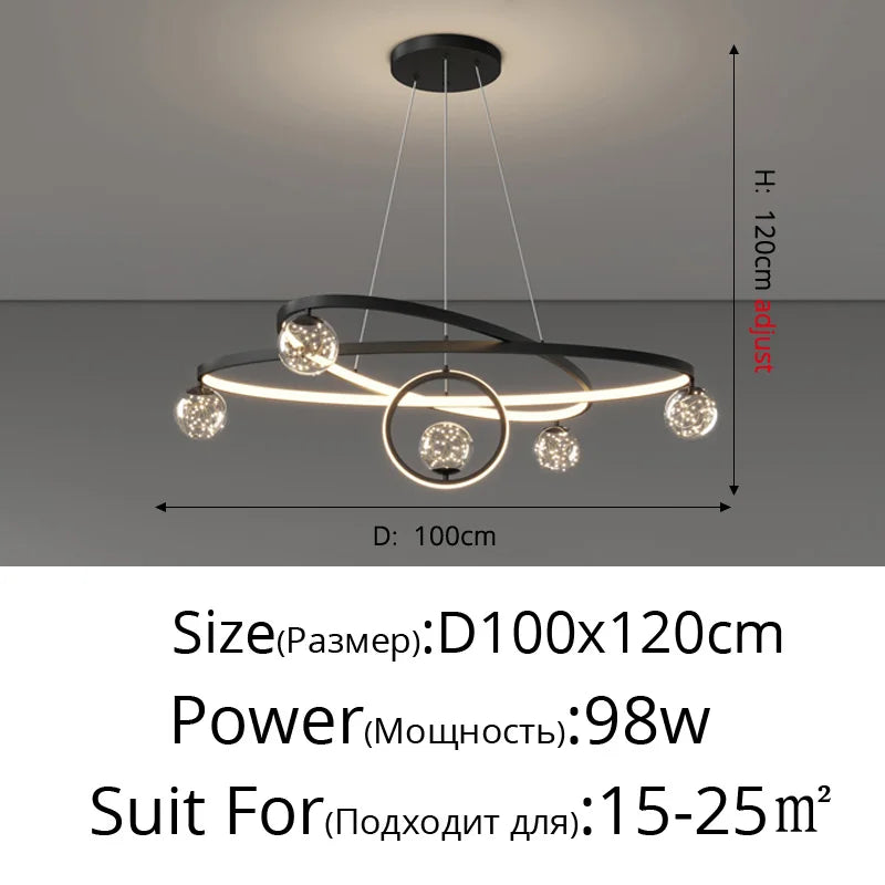 Lustre — Minimaliste nordique en étoile pour décoration moderne