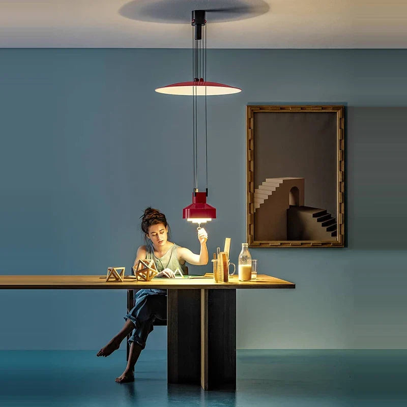 Lustre — Italien flexible en aluminium avec LED dimmable