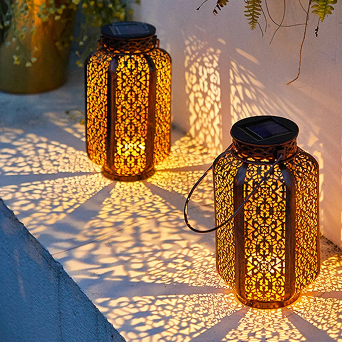 lampe solaire rétro pour jardin et décoration extérieure