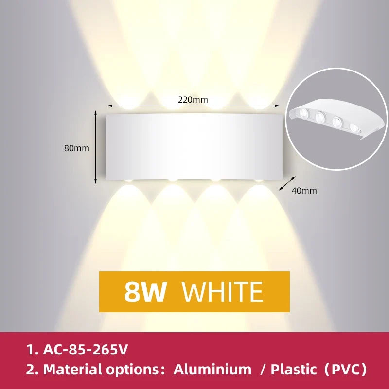 Applique murale — Extérieure LED luminaire étanche pour jardin décoratif