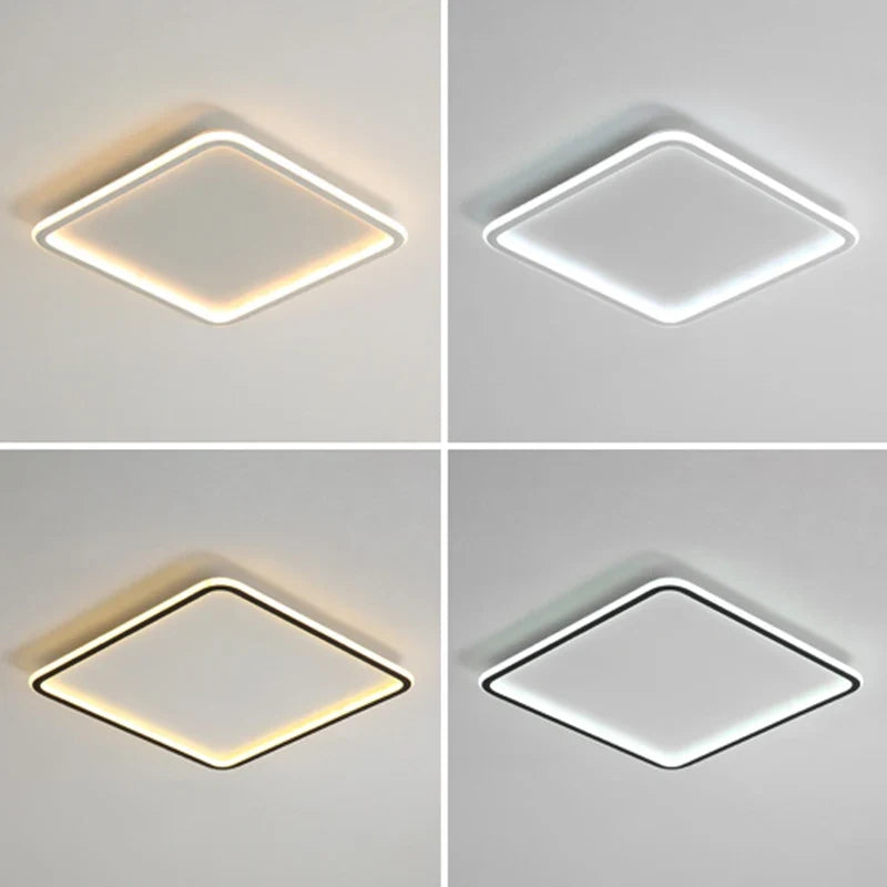 Plafonnier — À panneau carré ultra mince design moderne pour intérieur
