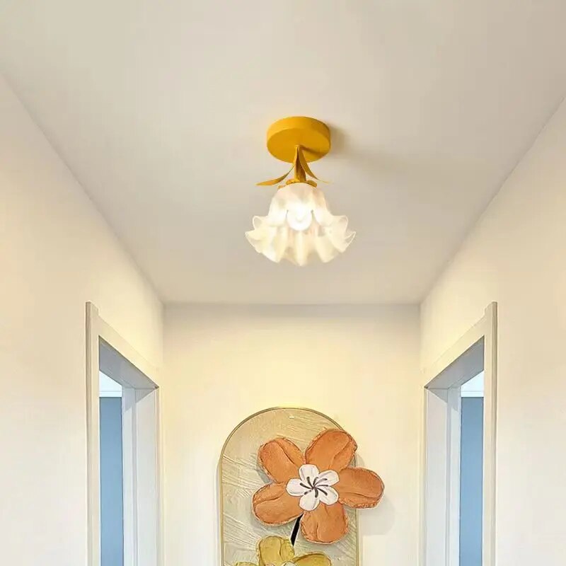 Plafonnier — Plafonnier Orchidée 4 Couleurs Moderne