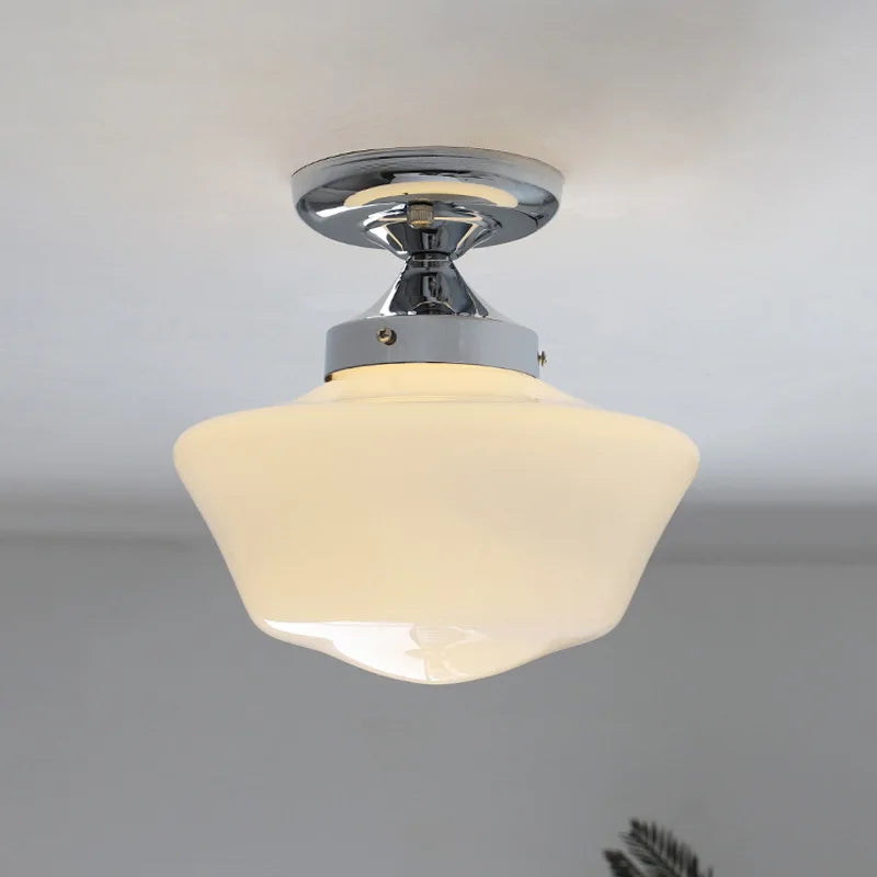 Plafonnier — En verre de porche de balcon médiéval Bauhaus lampes de décoration de chambre simples lampes de porche allée couloir éclairage d'entrée lustres