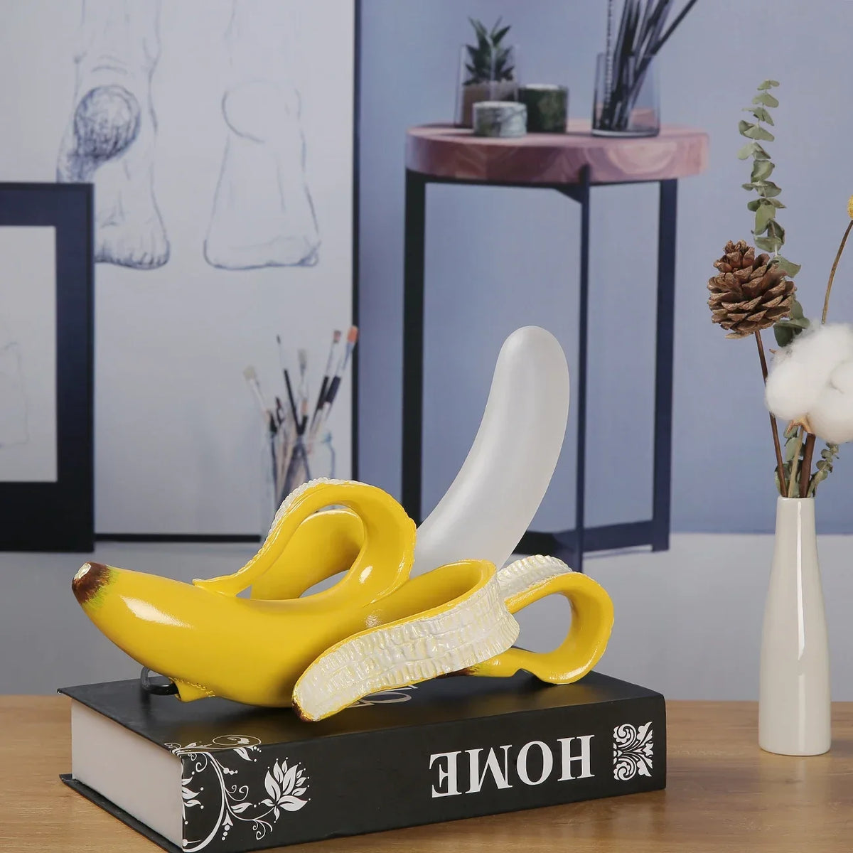 lampe à poser moderne en verre pour décoration intérieure