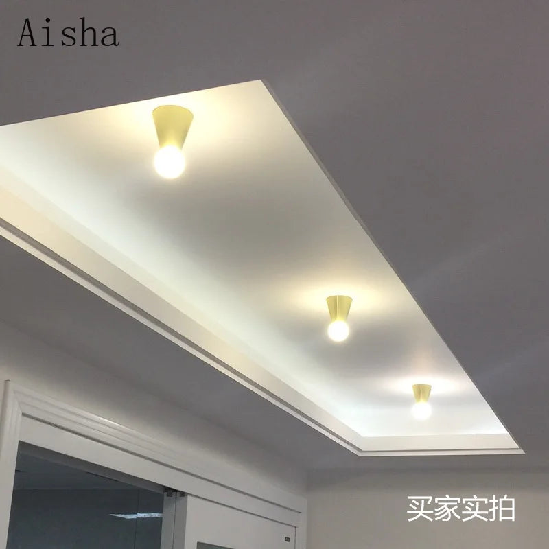 Plafonnier — En laiton éclairage intérieur nordique simple décoratif