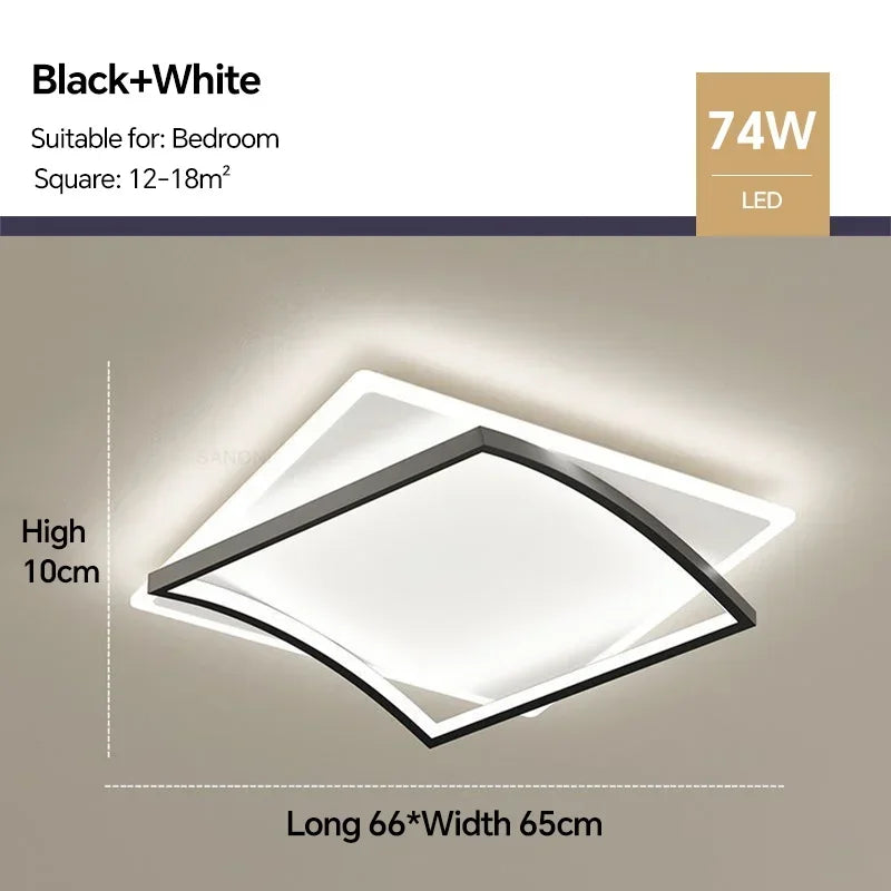 Plafonnier led moderne luminaire décoratif intérieur design élégant Honoré Éclaircie - Présence Moderne & Harmonie Intérieure