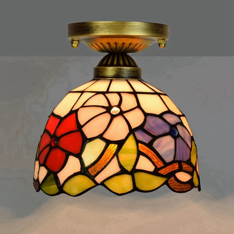 Plafonnier moderne en éclairage led nordique pour balcon et allée Hélène Cantate en Verre - Reflets Délicats & Élégance Visuelle