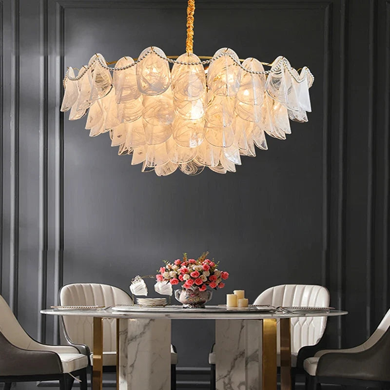 Lustre — Suspendu en verre design nuage créatif moderne