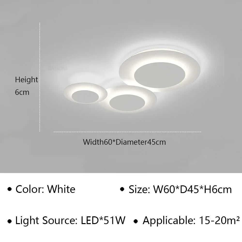 Plafonnier led moderne pour décoration intérieure et éclairage élégant Léopold Sérénade - Esprit Contemporain & Décor Élégant