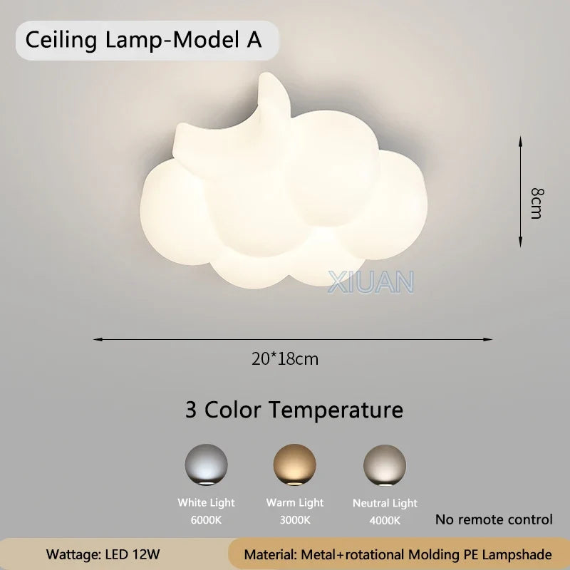 Applique murale — Moderne en forme de nuage blanc pour intérieur