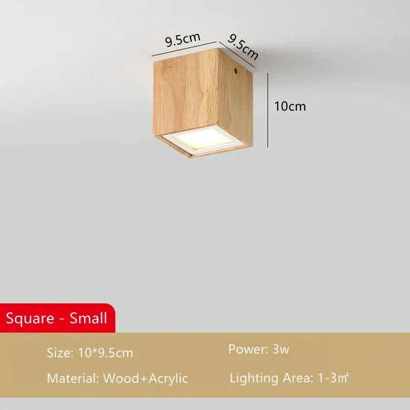 Lampe plafonnier moderne bois surface Milène Silhouette - Une Présence Naturelle Apaisante