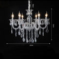 Lustre — Moderne en verre cristal pour espace de luxe