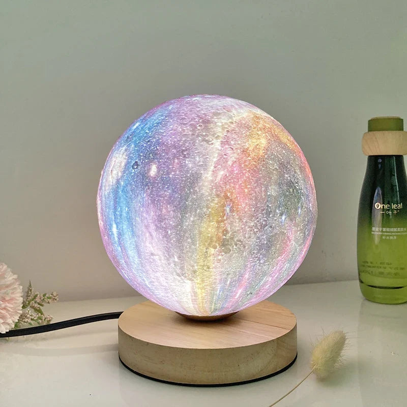 Lampe à poser — Creative 3D lune lampe de Table technologie mode atmosphère lampe chambre d'enfants étudiant lampe chambre étude lampe décorative