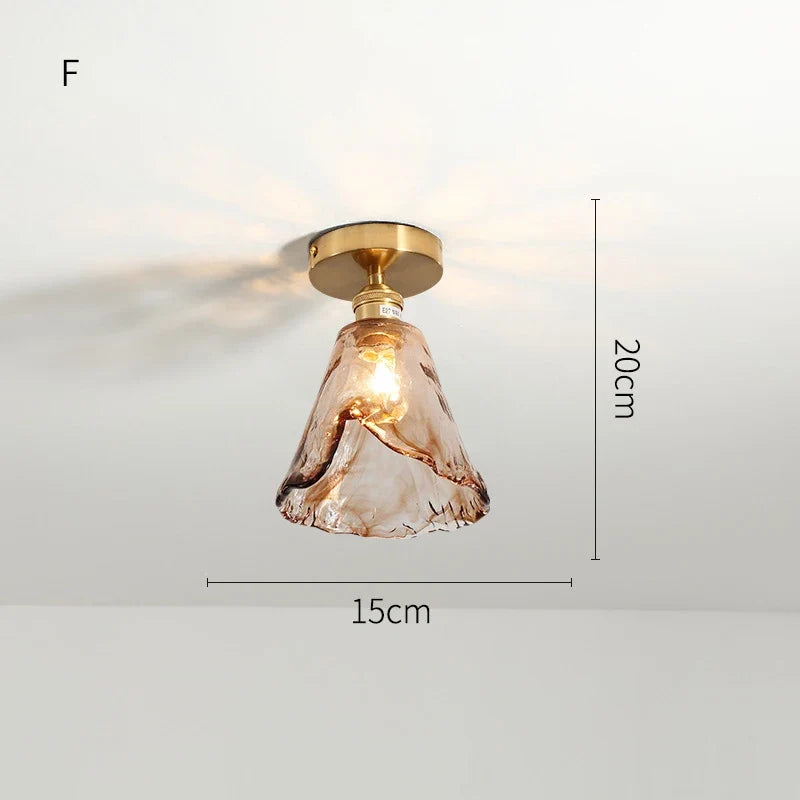 Plafonnier — LED en verre design nordique industriel décoratif