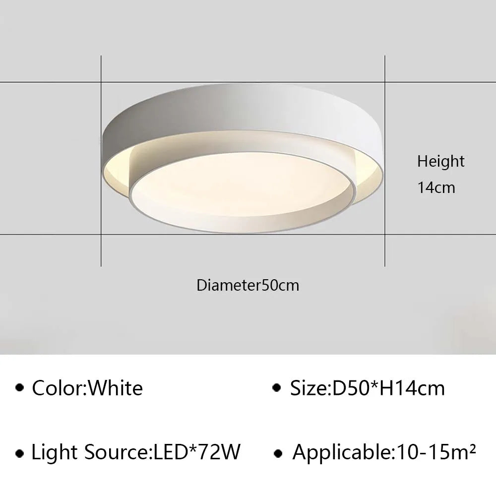 Plafonnier — LED ultra mince lustre moderne intérieur