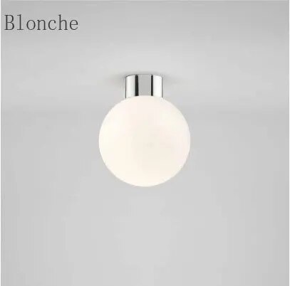 Plafonnier Led rond en forme de boule de verre Cybèle Reflet - Reflets Délicats & Élégance Visuelle