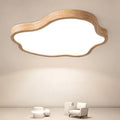 Plafonnier — LED nordique en bois forme nuage éclairage décoratif moderne