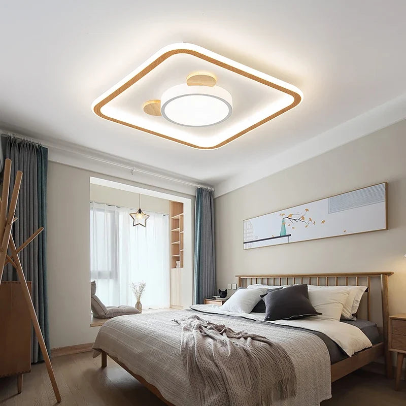 Plafonnier nordiques led dessin animé éclairage intérieur art décoration Albane Échappée en Bois - Une Touche Naturelle dans le Décor