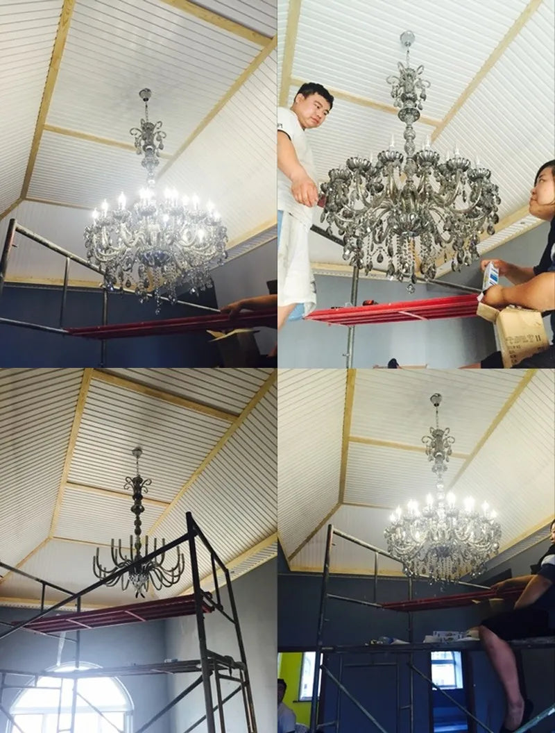 Lustre — En cristal pour éclairage moderne et élégant
