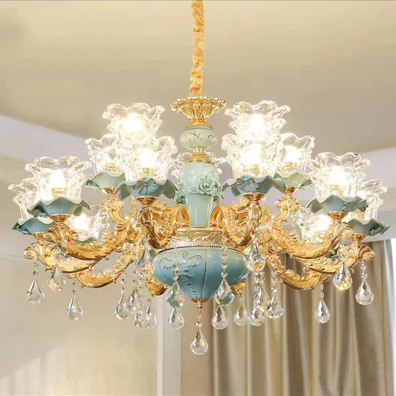 Lustre — Sol duplex style européen céramique